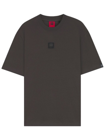 hugo t-shirt dogos_rb logo σκουρο γκρι σε προσφορά