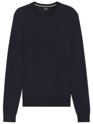 boss πλεκτο crew neck h-habito μπλε