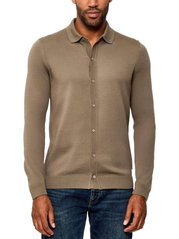 boss πλεκτο full button helbert χακι σε προσφορά