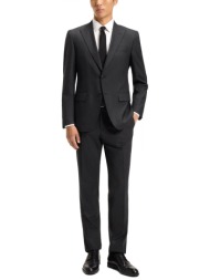 boss κοστουμι δικουμπο μικροσχεδιο slim fit h-huge-2pcs-peak-253 μαυρο