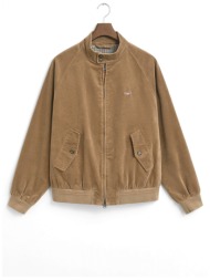 gant μπουφαν κοτλε cord harrington jacket καφε