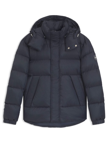 boss μπουφαν puffer all over logo αποσπωμενη kουκουλα σε προσφορά