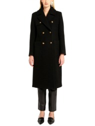 marella sport παλτο domizia σταυρωτο τσεπες μαυρο