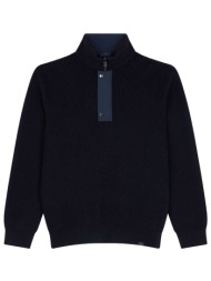 paul&shark πλεκτο halfzip logo μπλε