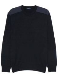 paul&shark πλεκτο crew neck logo μπλε