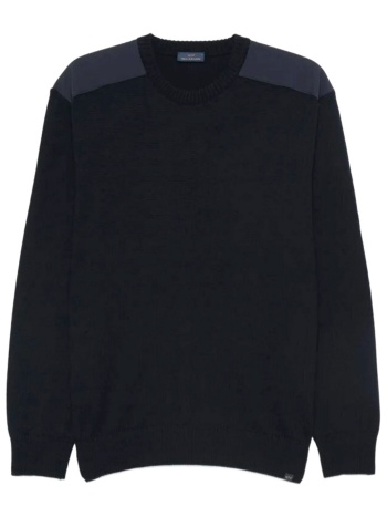 paul&shark πλεκτο crew neck logo μπλε σε προσφορά