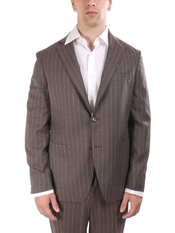 michael kors σακακι blazer ριγε boucle travel γκρι