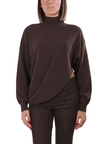 marella πλεκτο λουπετο deborah ασσυμετρο σκουρο καφε σε προσφορά