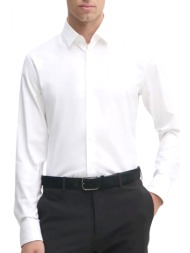 boss πουκαμισο slim fit easy iron h-hank-s-kent-232 λευκο