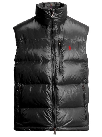 ralph lauren μπουφαν αμανικο φουσκωτο logo μαυρο σε προσφορά