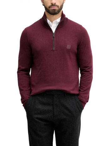 boss casual πλεκτο halfzip kanobix s μπορντω σε προσφορά