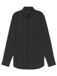boss πoyκαμισο slim fit easy iron h-hank-party6-254 μαυρο