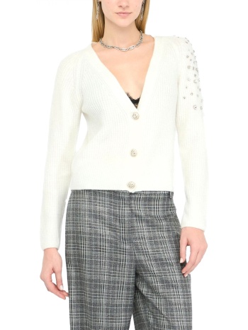 liu-jo ζακετα πλεκτο στρας εκρου σε προσφορά