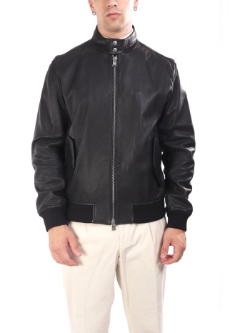 boss μπουφαν δερμα bomber h-moiner μαυρο σε προσφορά