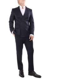 boss κοστουμι ριγε super 120 pure wool h-huge-2pcs-db-254b μπλε