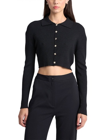 mind matter top madison ζακετα polo κουμπια στρας μαυρο σε προσφορά