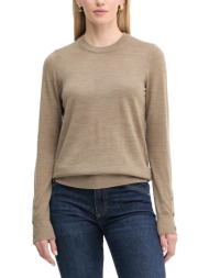 michael kors πλεκτο crew neck λεπτομερεια κουμπι μανικι χακι
