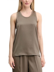 michael kors top με οψη σατεν καφε