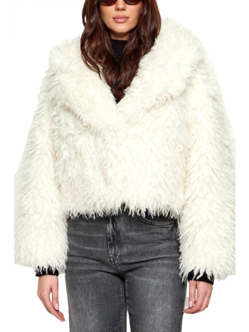 michael kors γουνα faux fur cropped τσεπες εκρου σε προσφορά