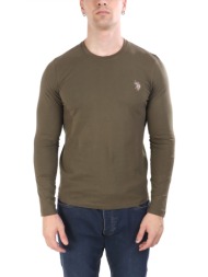 u.s.polo assn t-shirt crew neck logo joel χακι