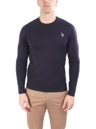 u.s.polo assn t-shirt crew neck logo joel μπλε