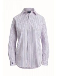ralph lauren πουκαμισο stretch slim fit ριγε μωβ