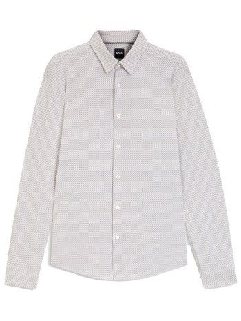 boss πουκαμισο μκροσχεδιο slim fit p-roan-kent-c1-233 σε προσφορά