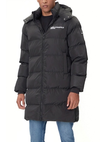 karl lagerfeld jeans μπουφαν long puffer μαυρο σε προσφορά
