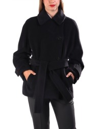 marella παλτο dovere σταυρωτο αποσπωμενη ζωνη σκουρο μπλε