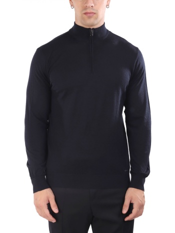 paul&shark πλεκτο halfzip logo μπλε σε προσφορά