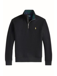 ralph lauren φουτερ halfzip logo μαυρο