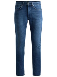 boss παντελονι jeans h-delaware slim fit μπλε