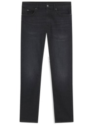 boss παντελονι jeans h-delaware slim fit μαυρο