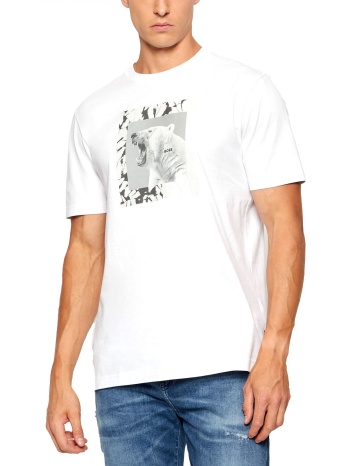 boss casual t-shirt te_lupo λευκο σε προσφορά