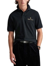 ralph lauren polo classic fit gold logo μαυρο