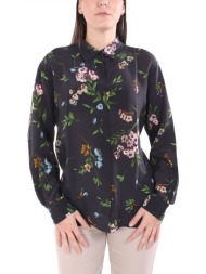 marella πουκαμισο floral faretra μαυρο