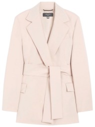 max mara weekend σακακι αποσπωμενη ζωνη teso ροζ