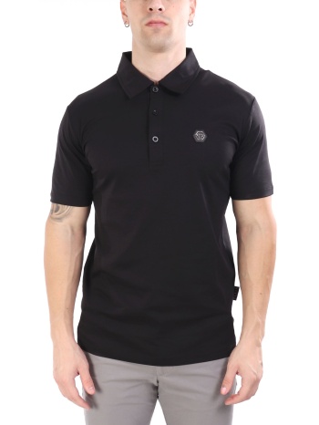 philipp plein polo classic hexagon μαυρο