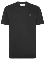 philipp plein t-shirt round neck hexagon μαυρο