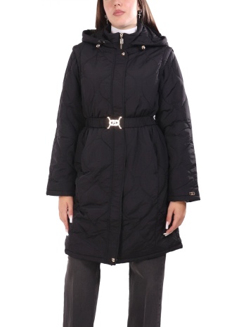 liu-jo μπουφαν jacket αποσπωμενη κουκουλα μαυρο σε προσφορά