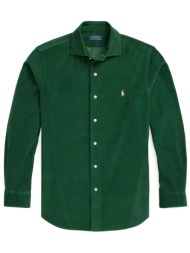 ralph lauren πουκαμισο κοτλε custom fit logo πρασινο