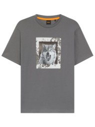 boss casual t-shirt te_lupo γκρι