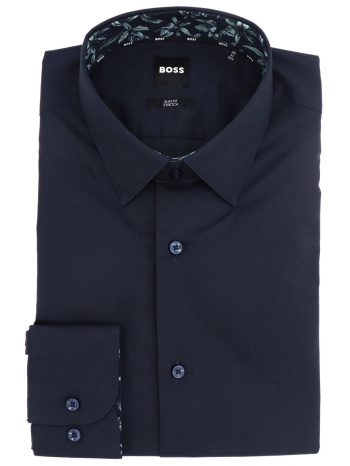 boss πουκαμισο slim fit stretch h-hank-s-ent-c3-253 μπλε σε προσφορά