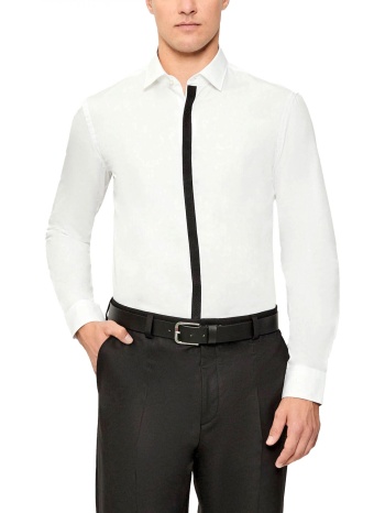 hugo πουκαμισο keidi κρυφα κουμπια λευκο σε προσφορά