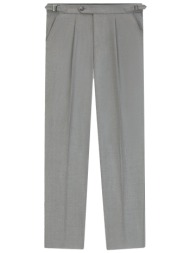 boss παντελονι chino relaxed fit c-perino-pl-dtl-254 γκρι