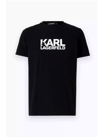karl lagerfeld t-shirt crew neck logo μαυρο σε προσφορά