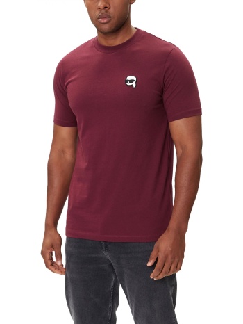 karl lagerfeld t-shirt logo μπορντω σε προσφορά