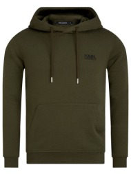 karl lagerfeld φουτερ hoodie logo χακι