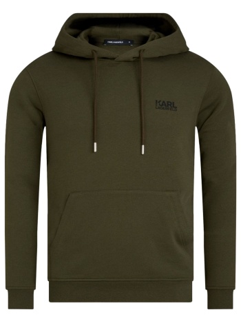 karl lagerfeld φουτερ hoodie logo χακι σε προσφορά