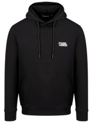 karl lagerfeld φουτερ hoodie logo μαυρο